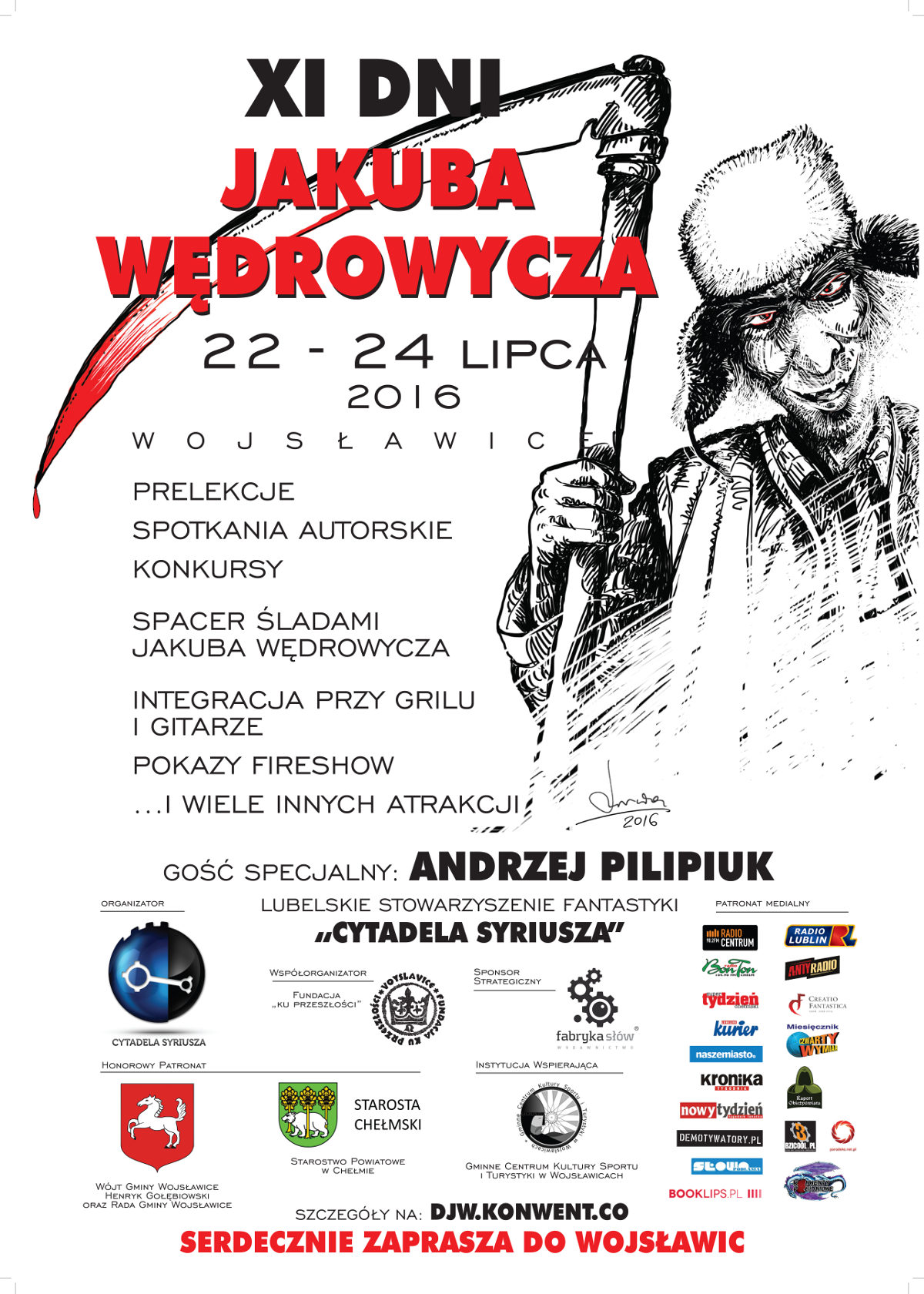 dni jakuba wdrowycza 2016 - plakat