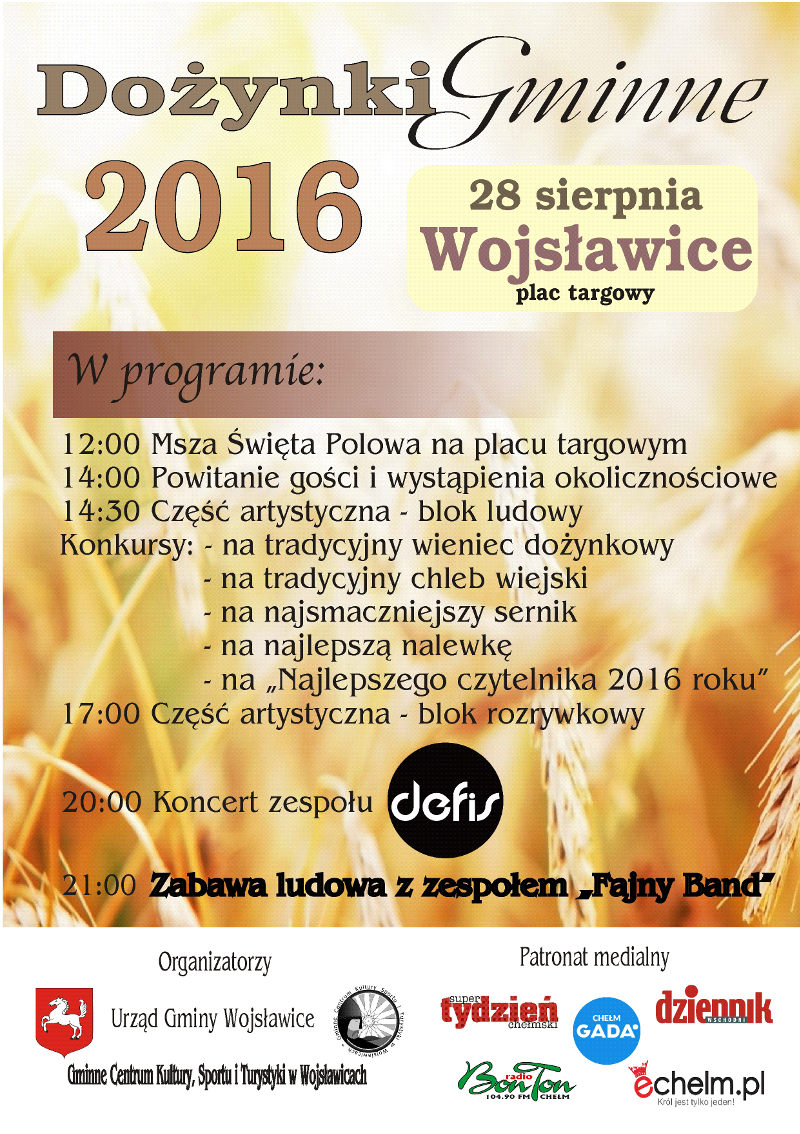 doynki gminne 2016 plakat